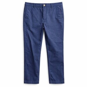 J. CREW High-Rise Girlfriend Chino Pant Sz 10 Navy Blue Preppy Everyday Casual